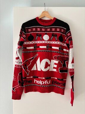 Vintage ACE Hardware Christmas Sweater - RARE